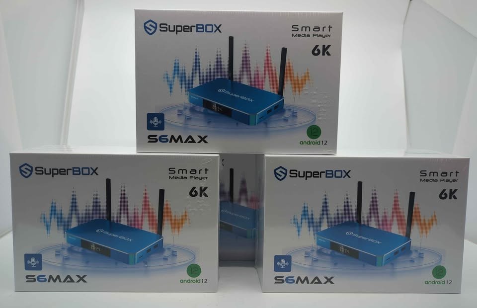 Superbox S6 MAX Box with Voice Remote! Plus Free Gift Extra Remote! Super Box
