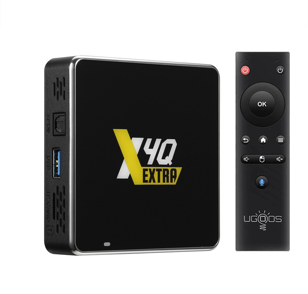 Ugoos X4Q Android 11 TV Box S905X4 4G 64G WiFi 1000M AV1 4K HDR Box Media Player