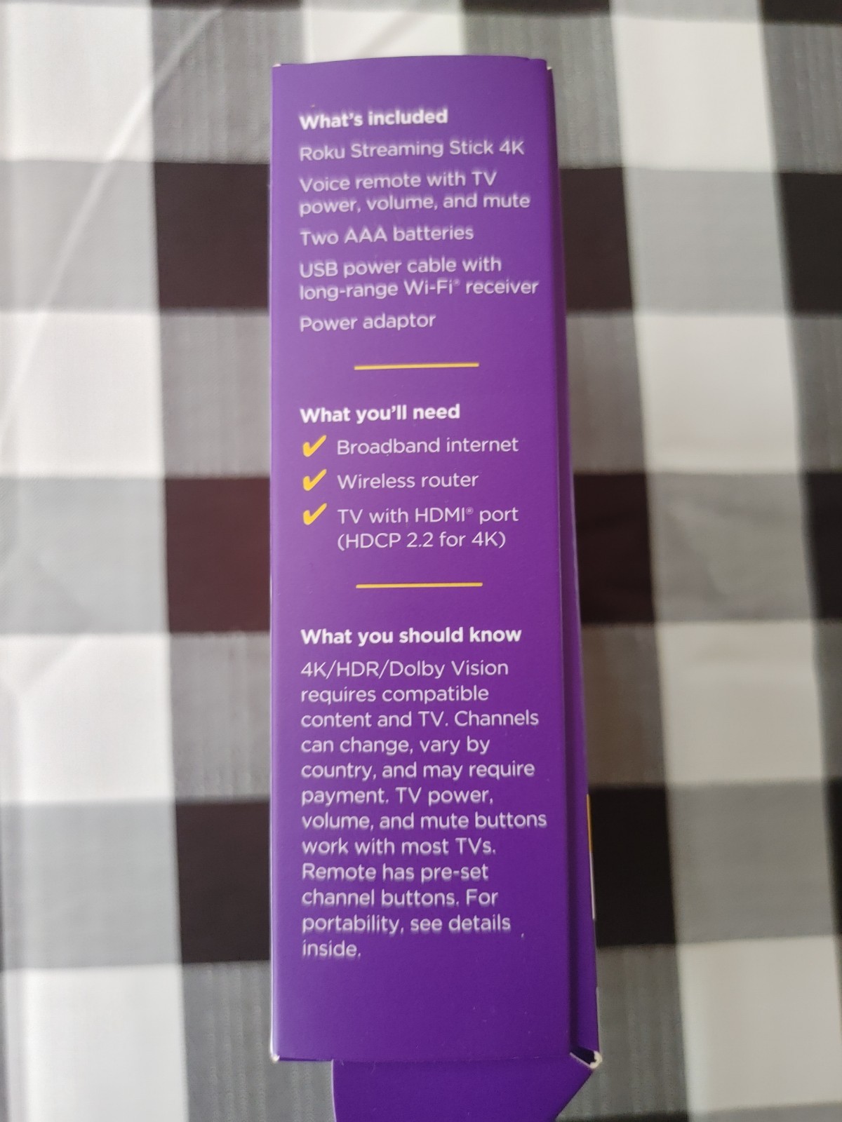 Roku 3820R Streaming Stick 4K Long Range Wi-Fi