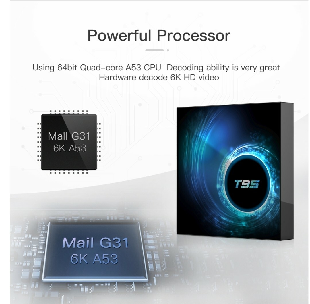 2022-T95 H616 6K Android 10.0 OS TVBOX Keyboard 64GB/32GB/16GB  5G WIFI USB HD