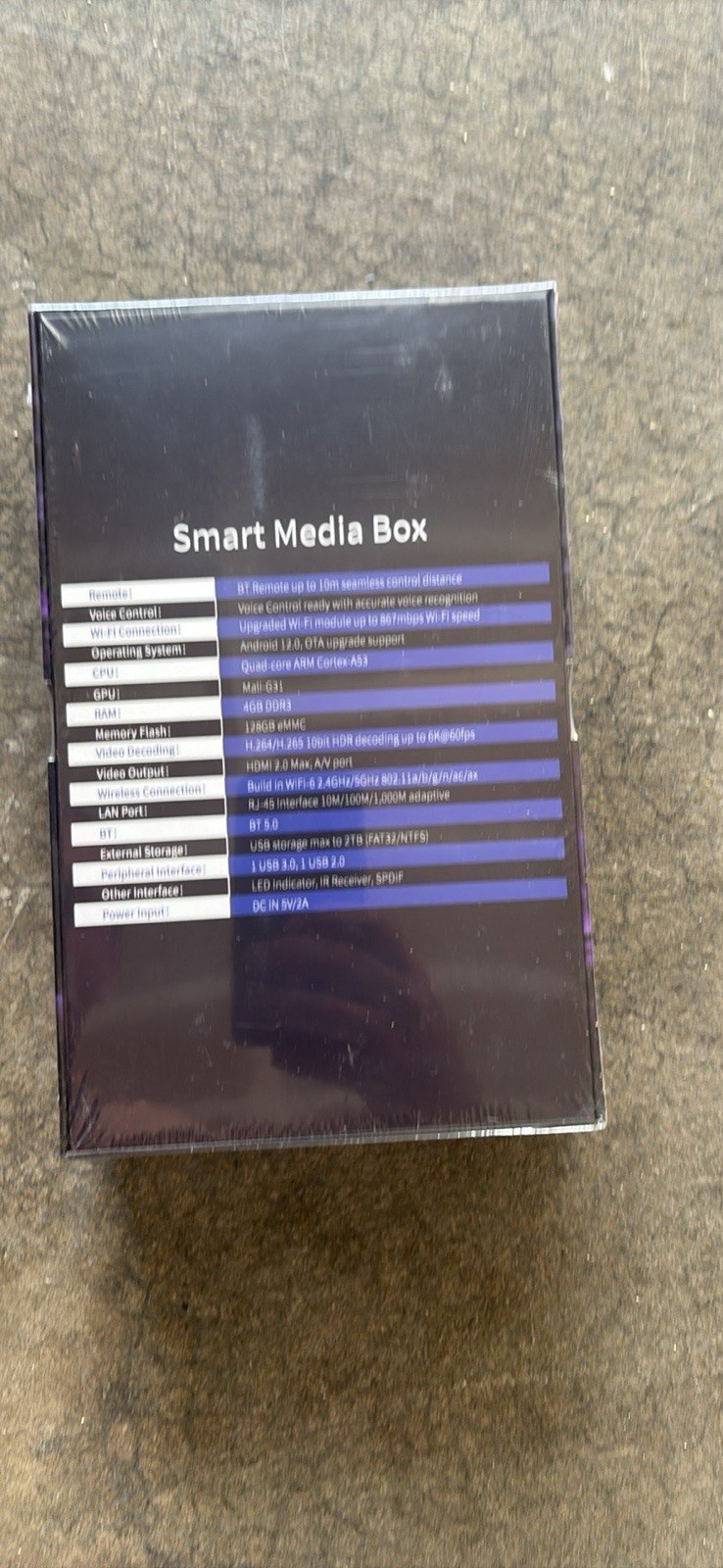 vSeeBox Elite Ultra 8th Gen 6K Android 12 128GB WiFi 6 Voice Remote