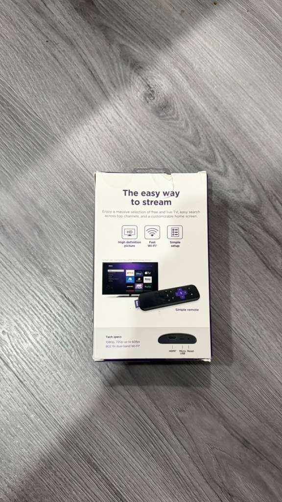 Roku Express HD Streaming Media Player with High Speed HDMI Cable – Black