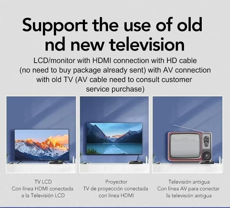M98 Y9 TV Stick Android 11 S905 HD 4K 2GB +16 GB Dual Wifi with Remote Control