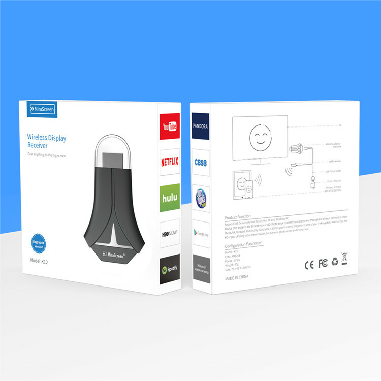 Wireless HDTV Display Adapter 1080P TV Receiver Adapter for TV, Projector