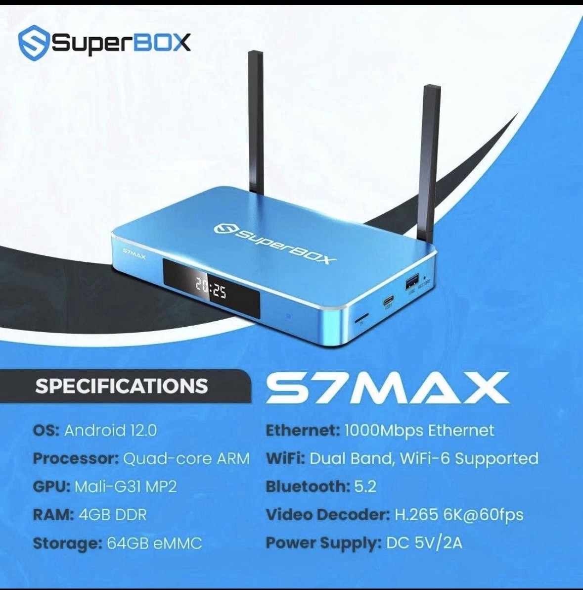 🔥2026 SUPERBOX S7 MAX! 🇺🇸FREE AIR SHIPPING! ✈️NEWEST GEN! AUTHORIZED SELLER🏆