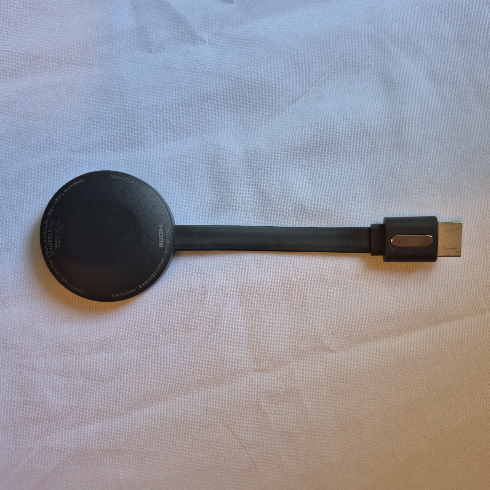 Google Chromecast 2nd Gen 1080p Wi-Fi HDMI Streaming Dongle NC2-6A5 Black