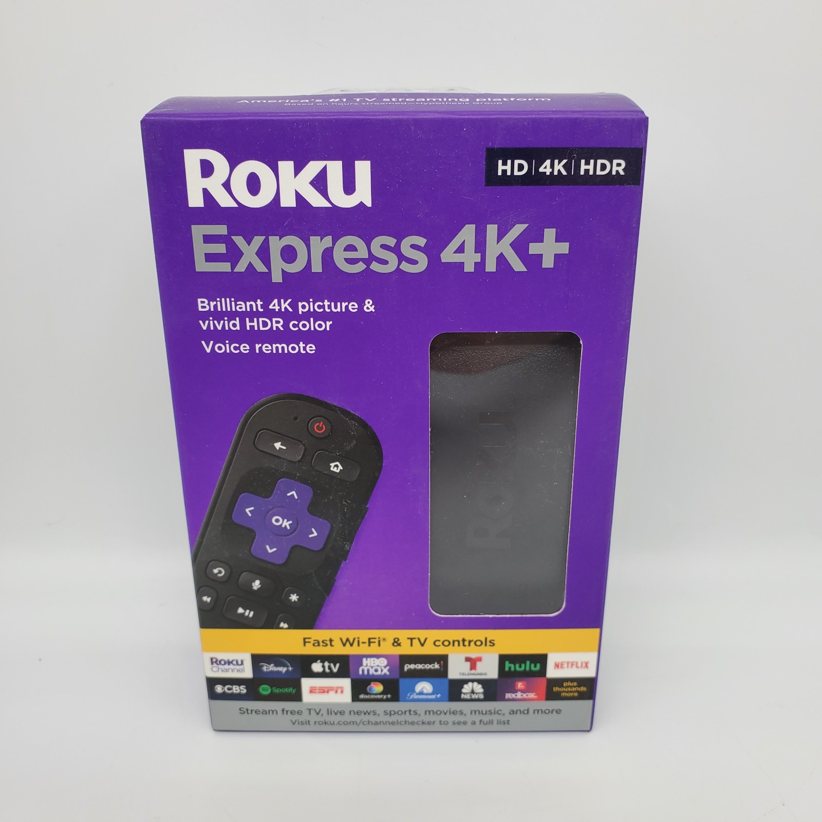 ROKU EXPRESS 4K+ STREAMING STICK WITH VOICE REMOTE (MODEL:3941R2)