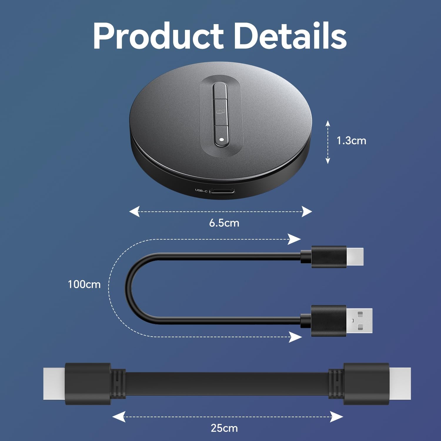 Wireless HDMI Display Dongle Adapter – Miracast Dongle, DLNA, AirPlay – Plug …