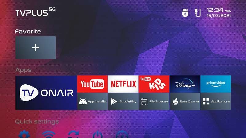 New TVPLUS ProMax Ultra SET-TOP-BOX Duo Band WiFi 2.4G/5G 600M 4G 128G TVONAIR