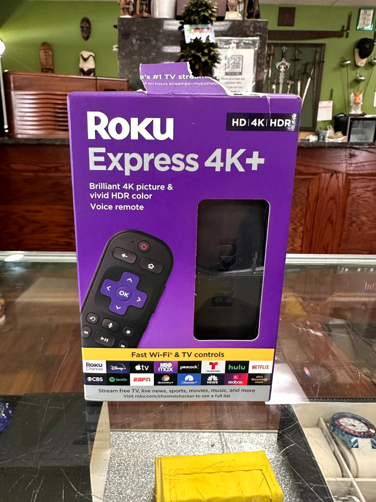 ROKU EXPRESS 4K+ STREAMING STICK WITH VOICE REMOTE (MODEL:3941R2) *NEW*