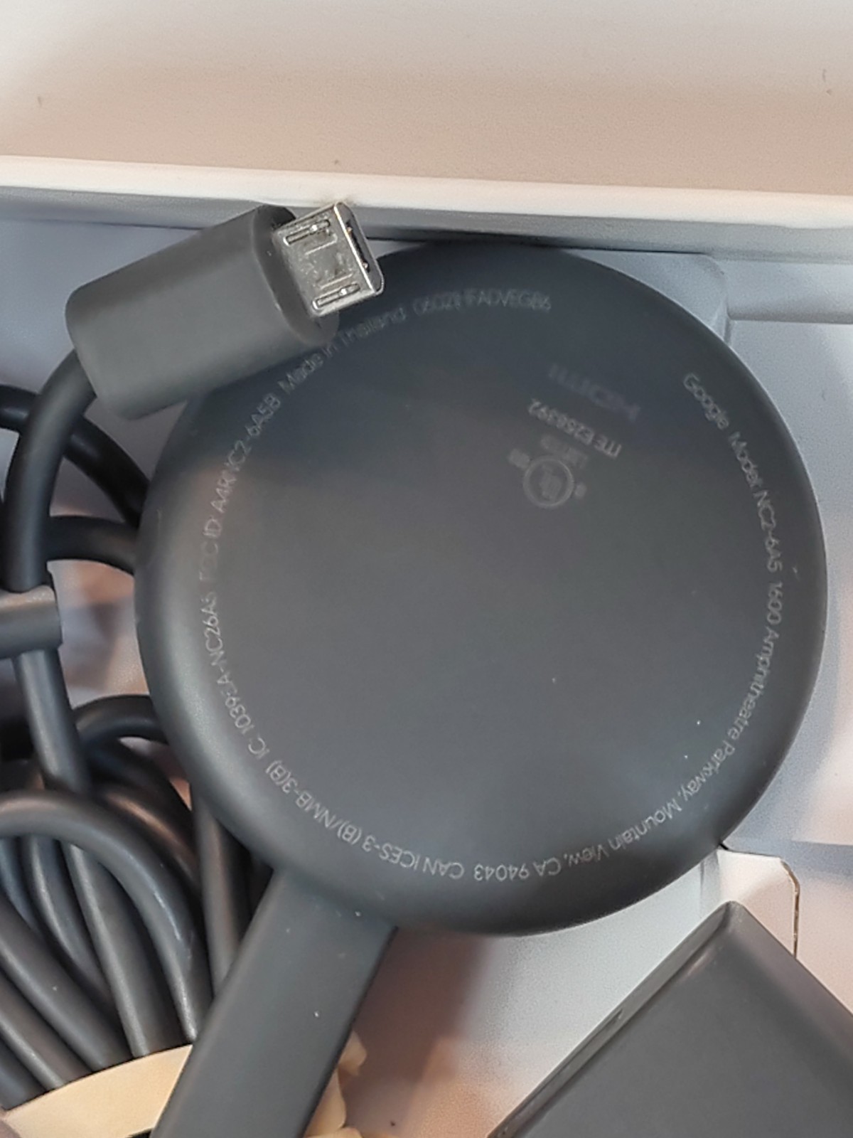 Google Chromecast 2nd Generation Digital Media Streamer Black NC2-6A5