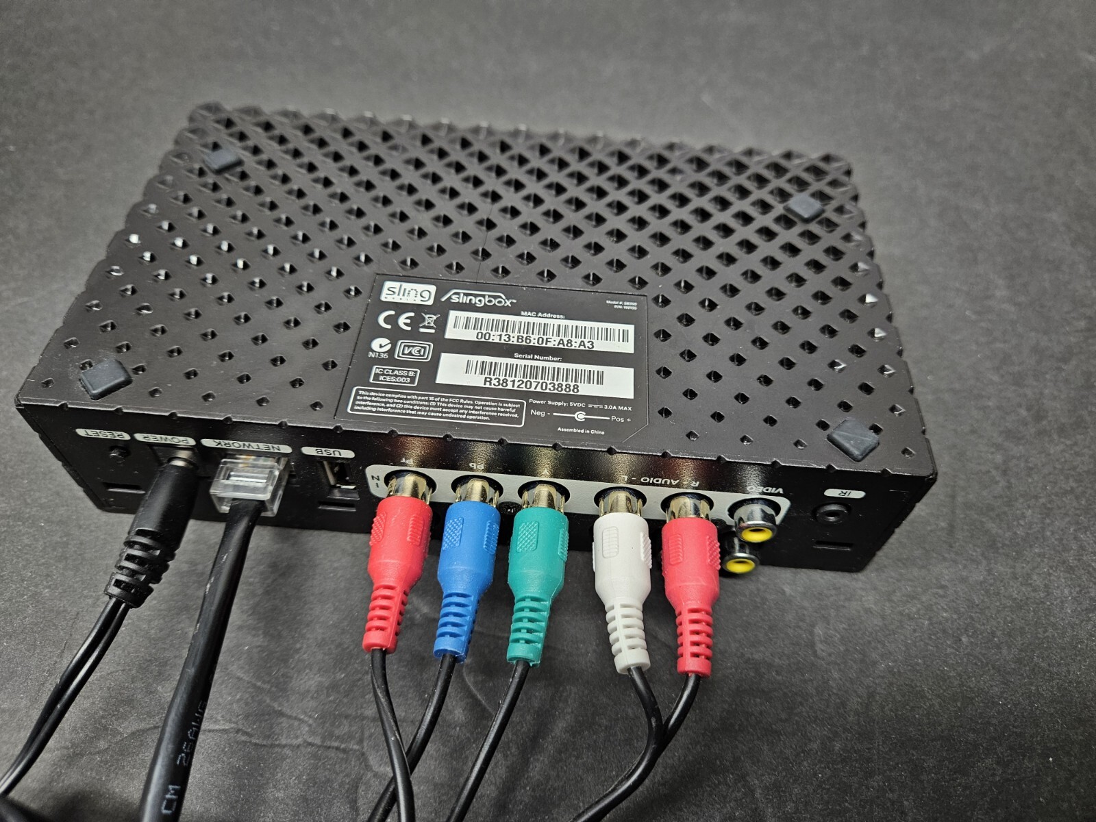 Sling Media Slingbox SB350 OEM Digital HD Media Streamer with all Cables 350 Box