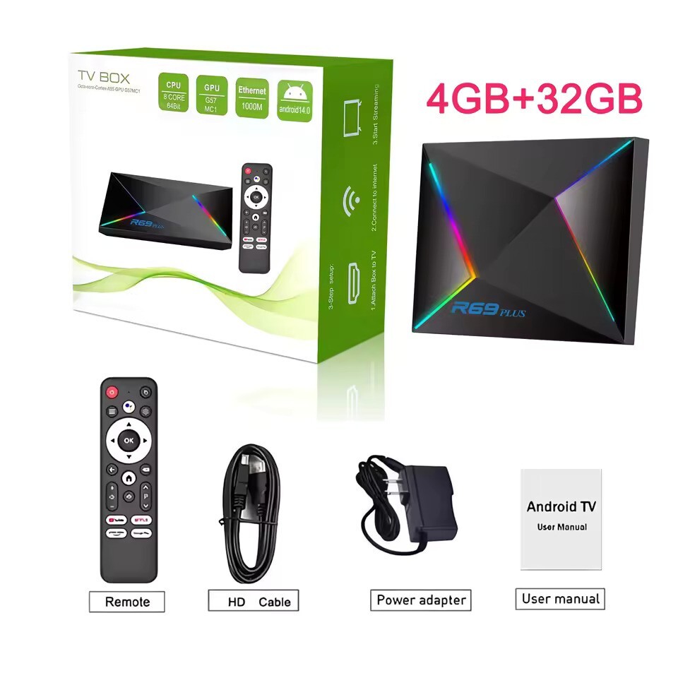8K Android 14 Smart AI TV Box WiFi6 Netflix Youtube Streaming Firestick Roku
