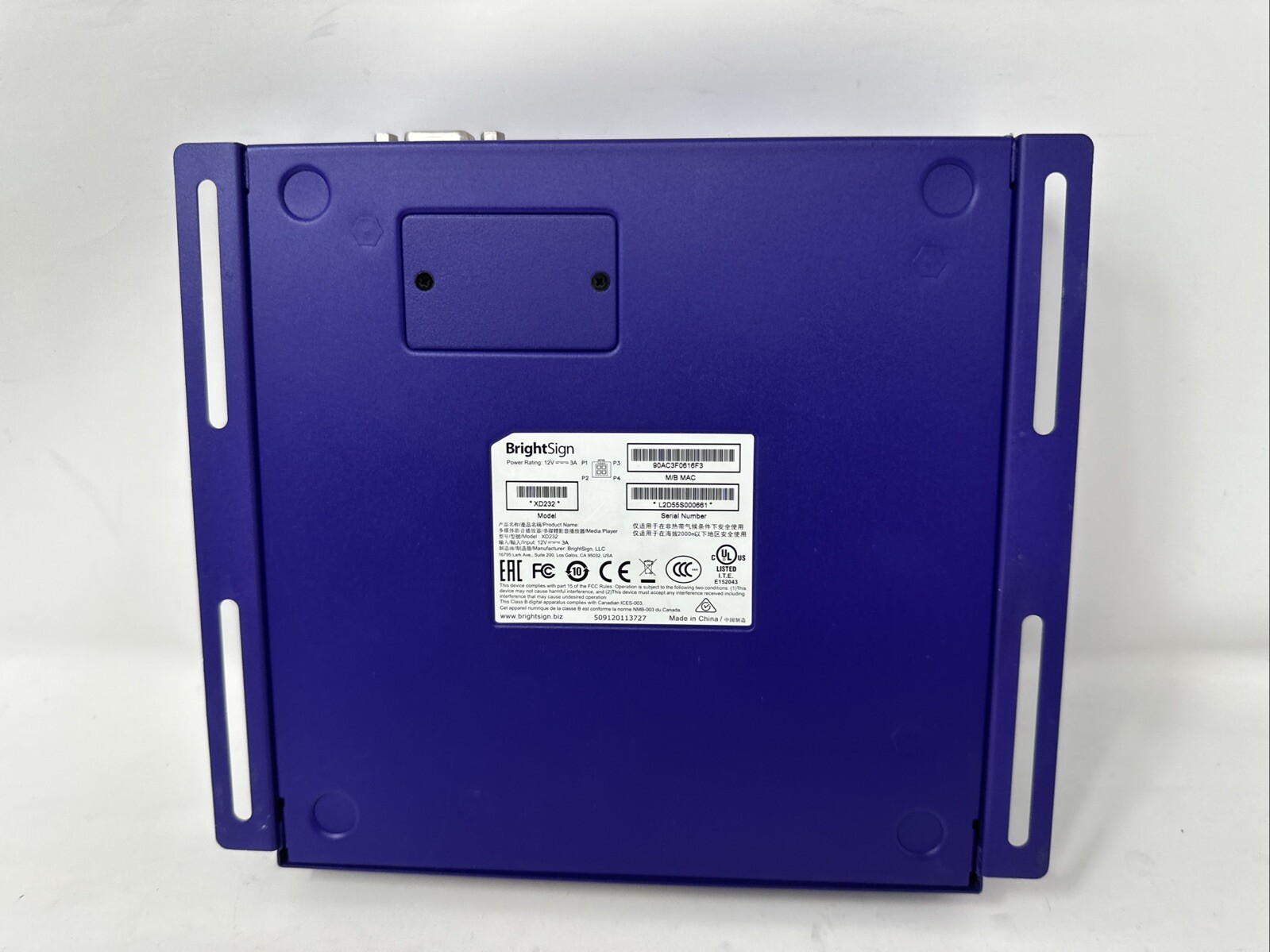 BrightSign XD2 XD232 Network Interactive Digital Signage – No Power Adapter