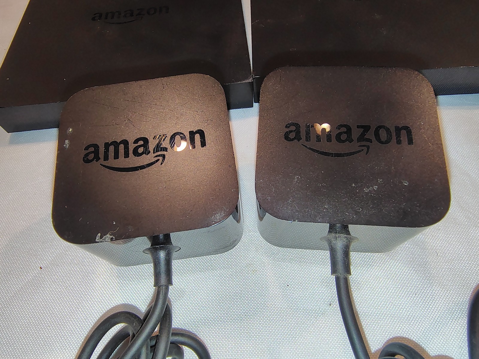 2 Amazon Fire TV Box (1st Gen) CL1130 Media Streamer w/ Power Adapter Only Parts