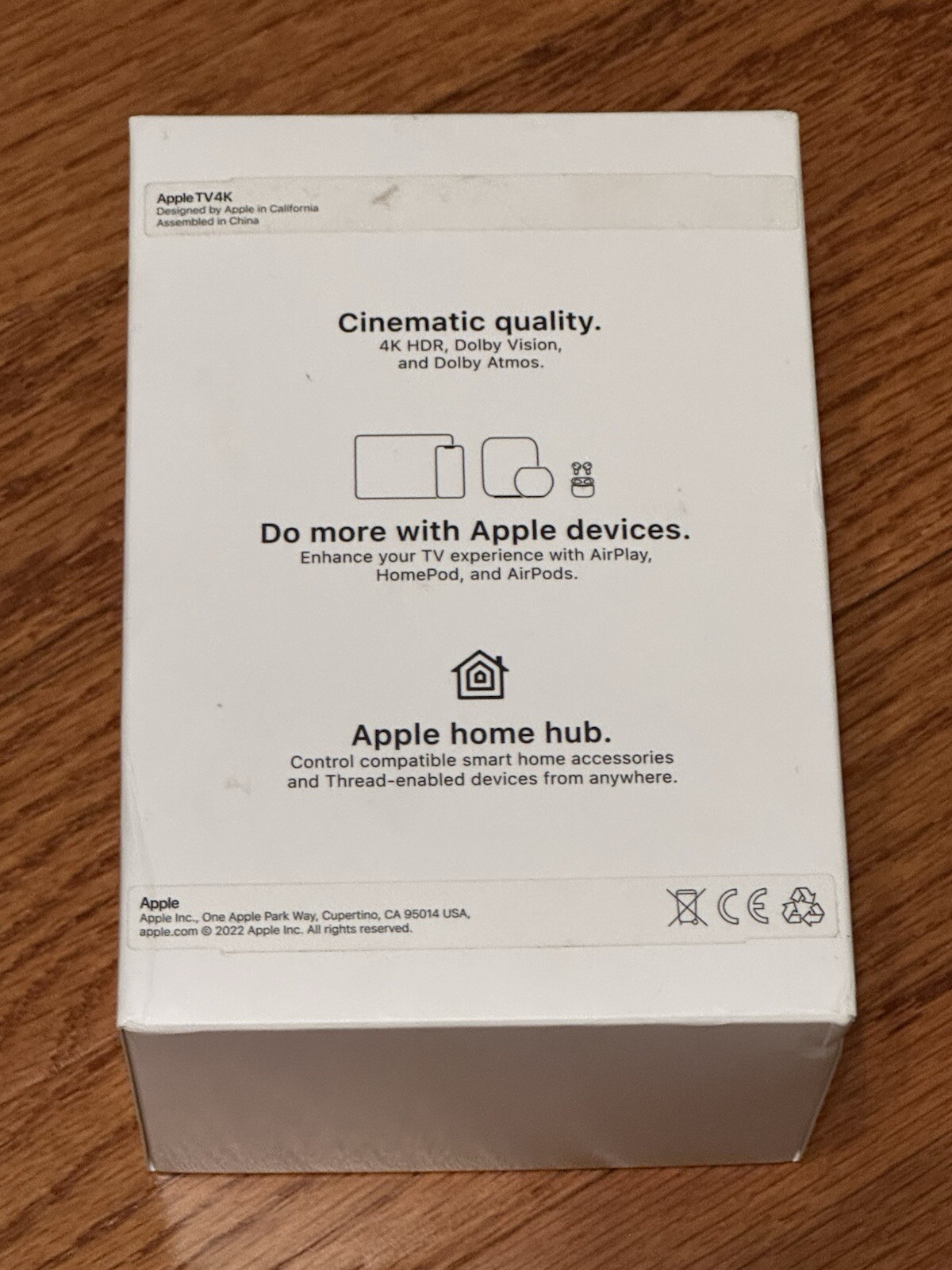 *BOX ONLY* Apple TV 4K 3rd Gen MN893LL/A A2843 64GB Media Streamer Black Wi-Fi