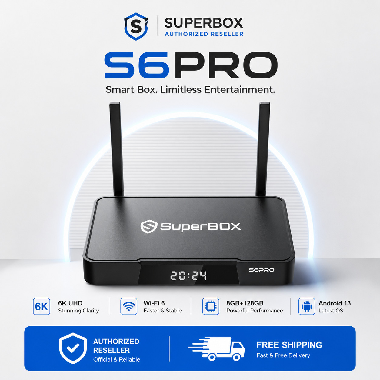 SuperBox S6 Pro TV BOX Speech Control – Authorized Distributor – Message To Me