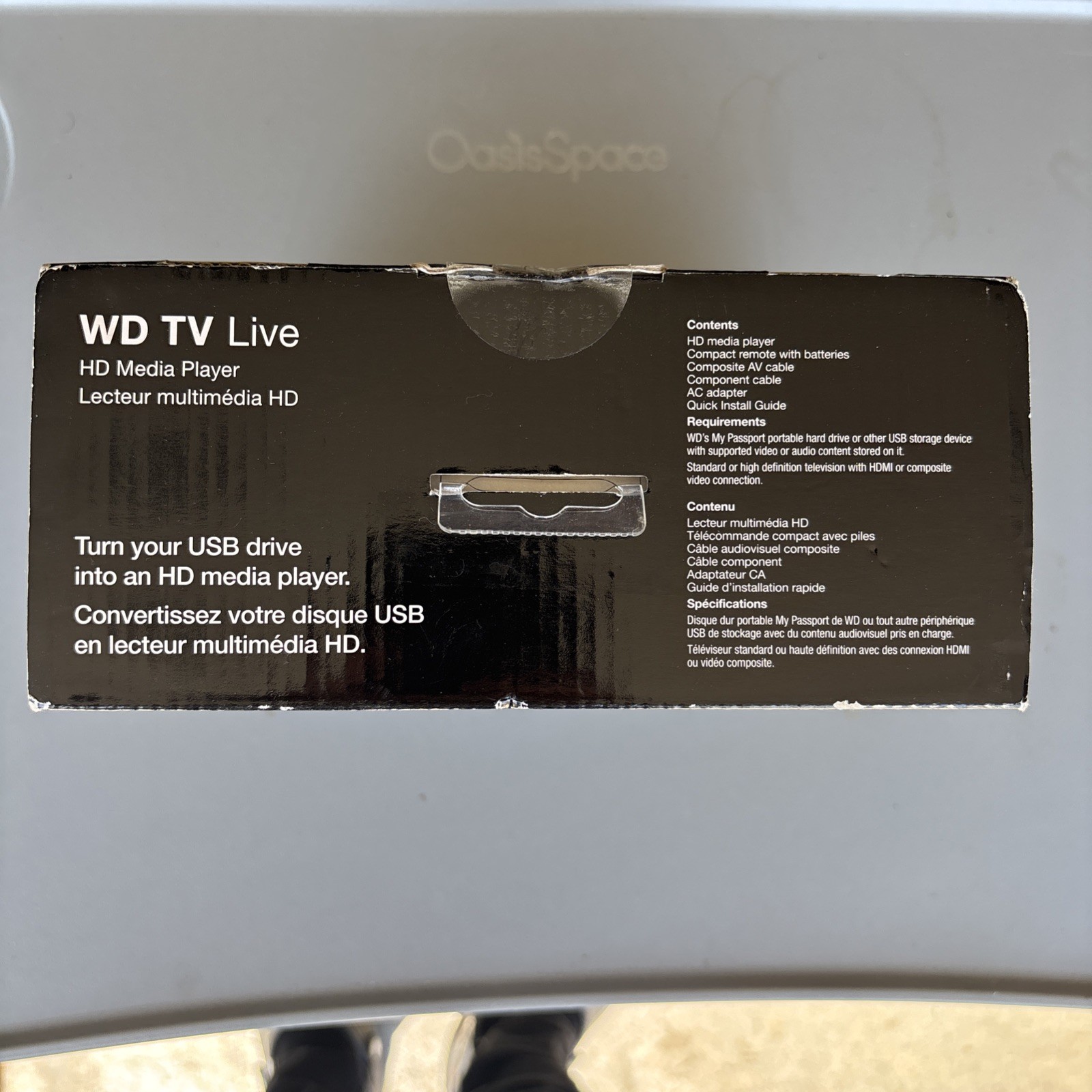 NEW Western Digital WD TV HD Media Streaming Player WDBAAN0000NBK 1080P