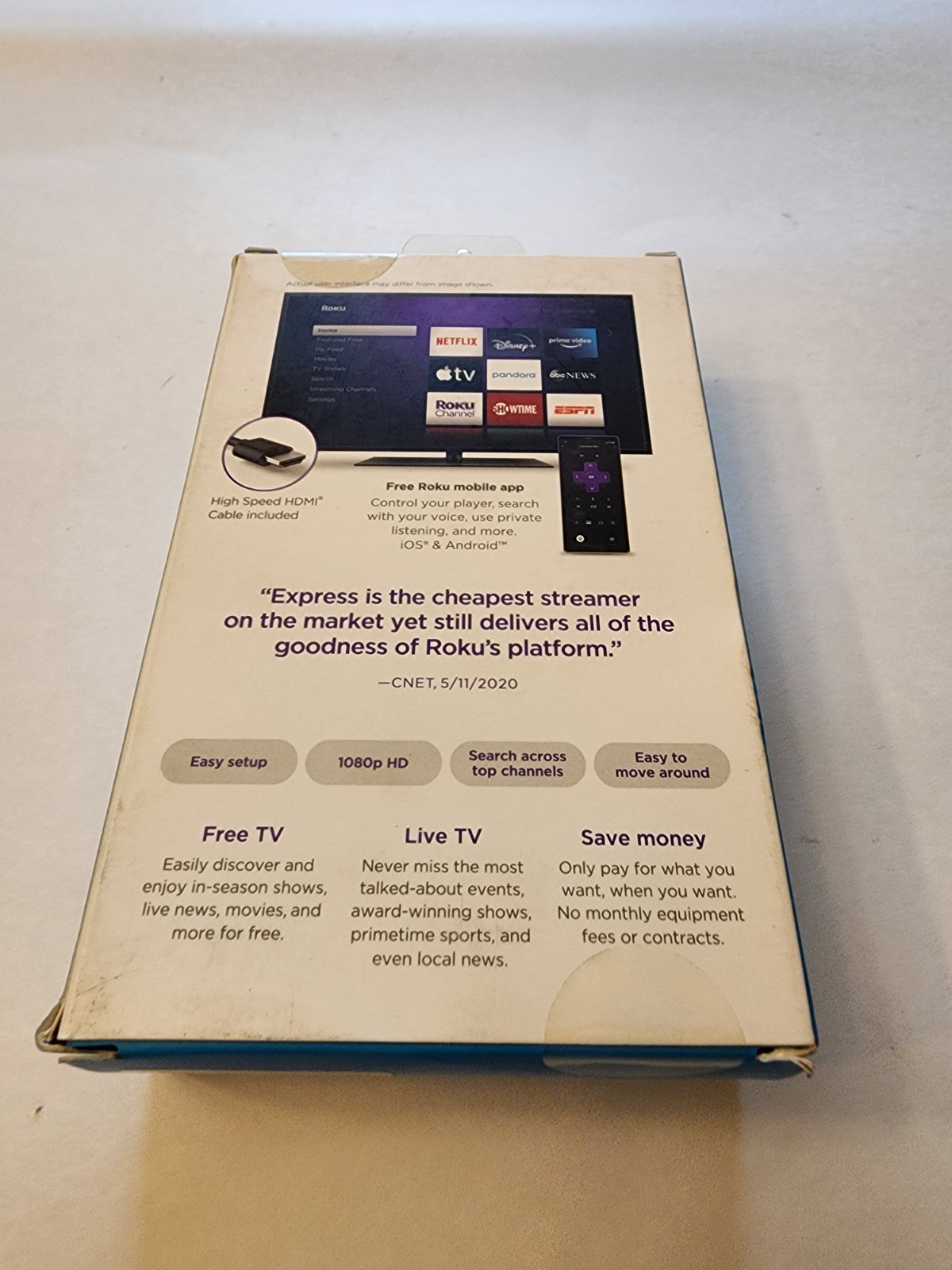 Roku Express HD Streaming Media Player – Black NEW
