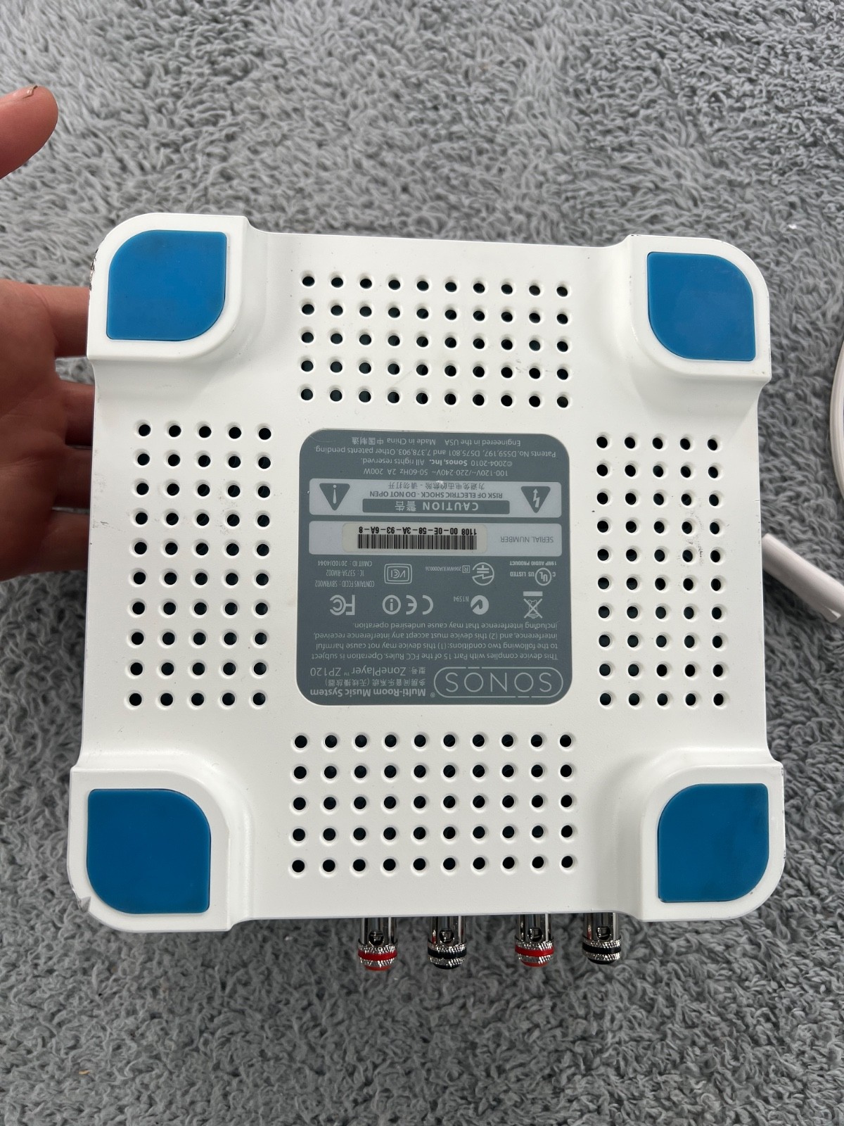 SONOS CONNECT AMP`1ST GEN WIRELESS DIGITAL MUSIC STREAMER S1 CONTROLLER APP
