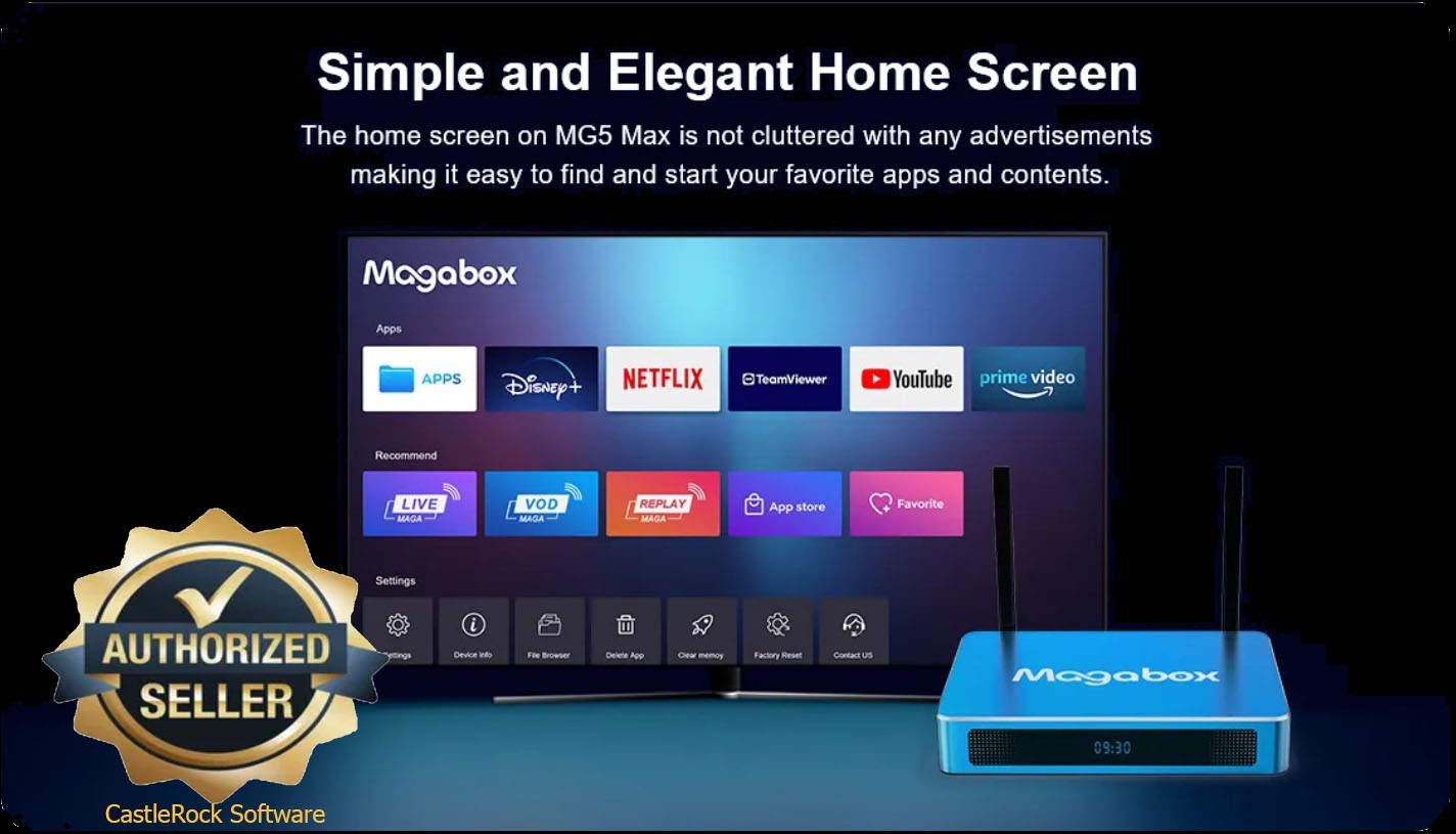 2026 MagaBox MG5 Max 4K Android Box • 4GB 128GB • New Sealed • Fast USA Shipping